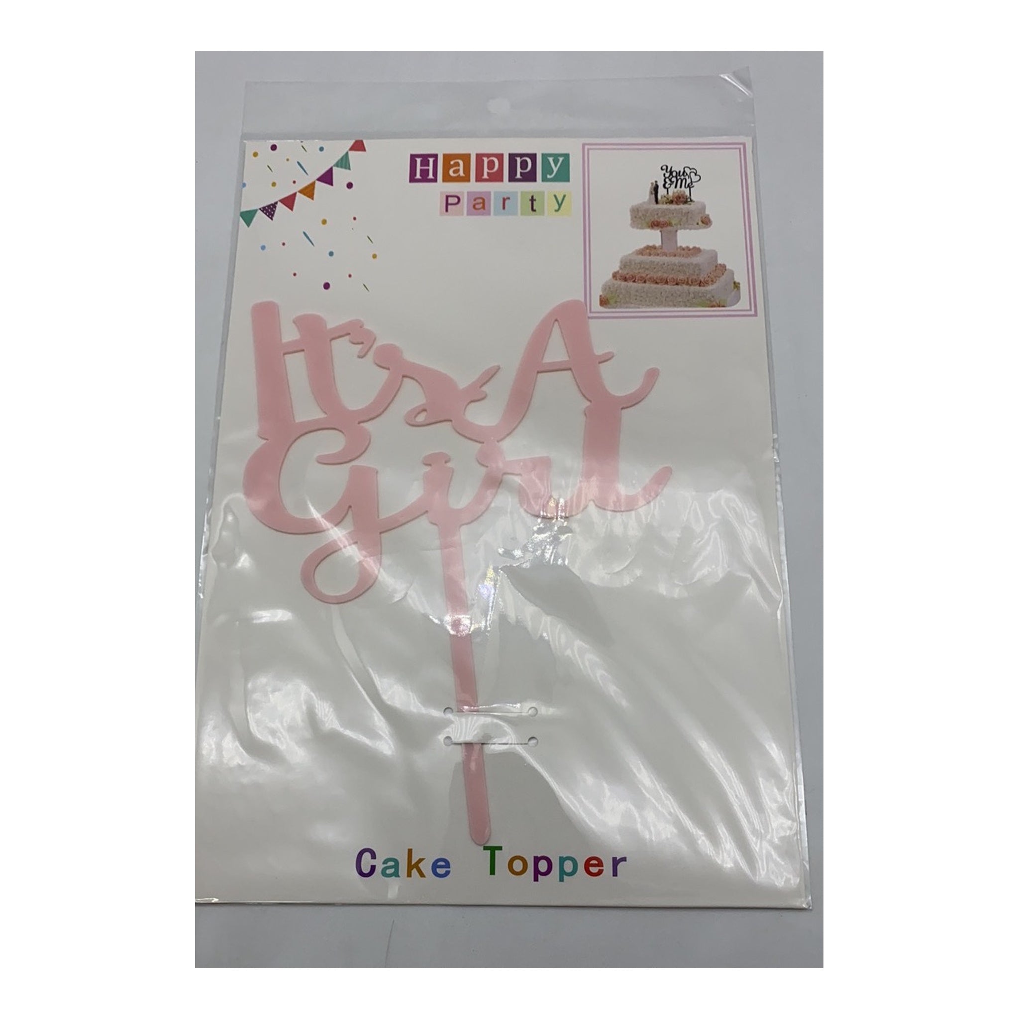 Cake Topper It'S A Girl Inner 20Pc